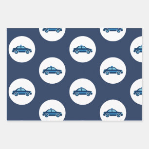 Police Patrol Car Wrapping Paper