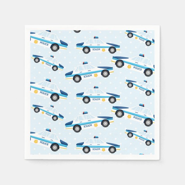 Police pattern napkin (Front)