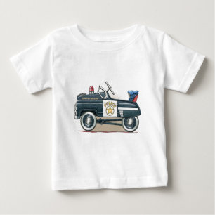 Police Pedal Car Baby T-Shirt