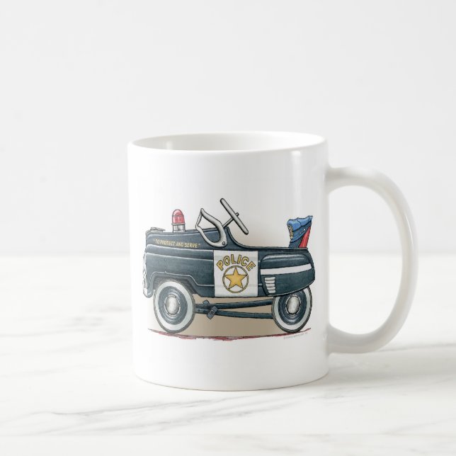Police Pedal Car Cop Car Mug (Right)