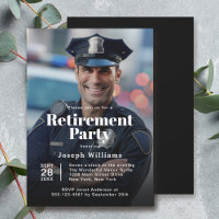 Police Photo Retirement Party Celebration