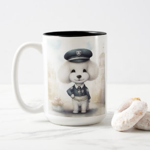 Police Police Force...Law & Order Two-Tone Coffee Mug