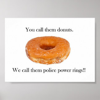 Police Power Rings Poster