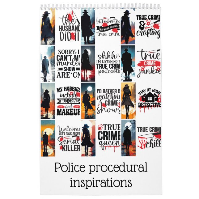 Police procedural inspirations calendar (Cover)