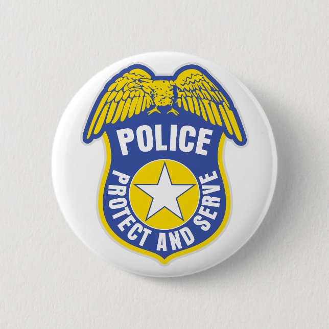 Police Protect and Serve Badge (Front)