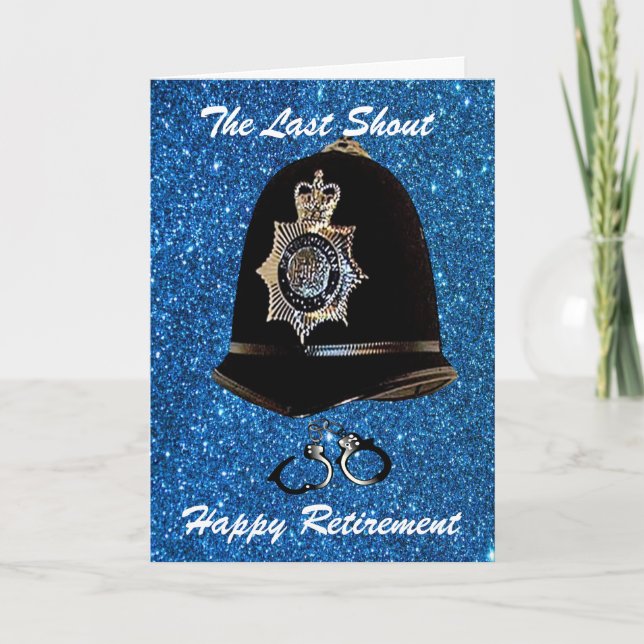 POLICE RETIREMENT GREETING CARD (Front)