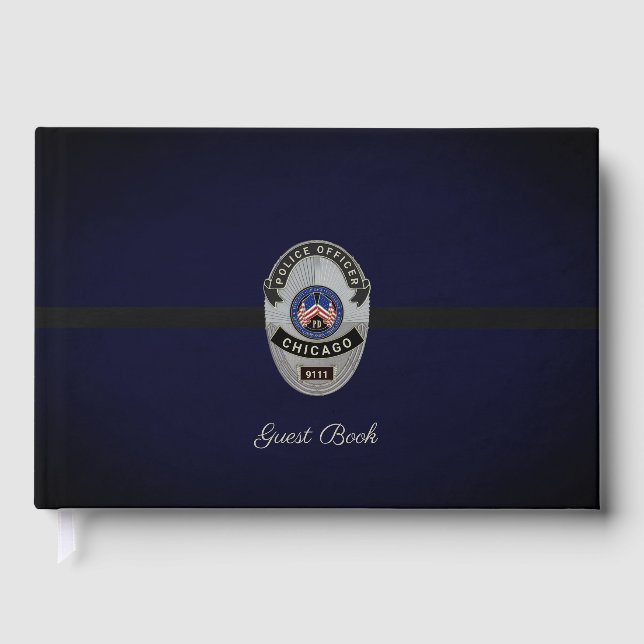Police Retirement Guest Book (Front)
