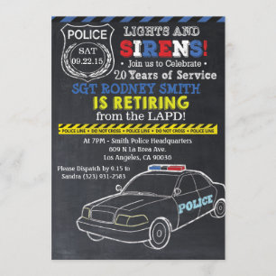 Police Retirement Invitation
