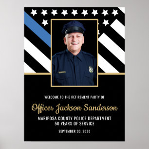 Police Retirement Law Enforcement Photo Welcome Poster