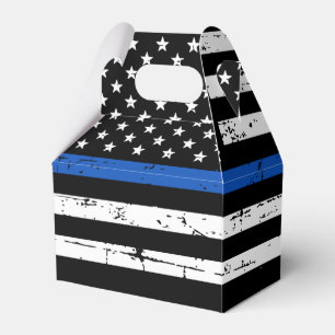 Police Retirement Law Enforcement Thin Blue Line Favour Box
