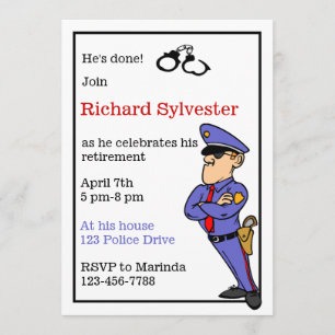 Police Retirement Party Invitation