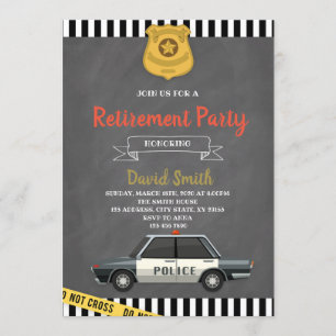 Police retirement party invitation