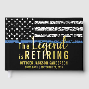 Police Retirement Party Law Enforcement Officer Guest Book
