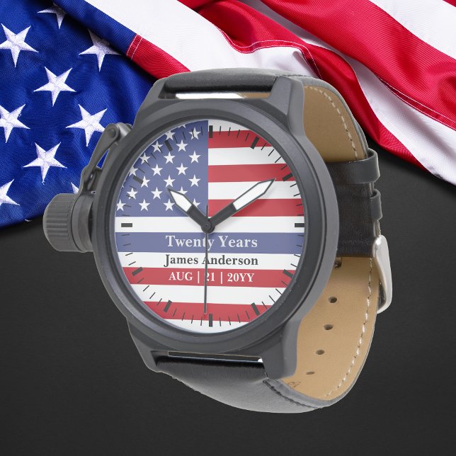 Police Retirement Watch Thin Blue Line US Flag (Creator Uploaded)