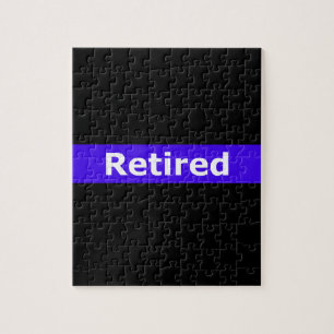 Police Retirted Thin Blue Line Jigsaw Puzzle