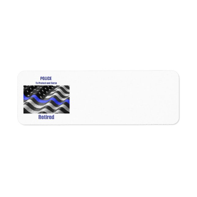 Police Return Address Label (Front)