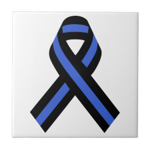 Police Ribbon Ceramic Tile