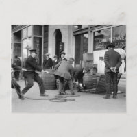 Police Seizing Bootleg Liquor, 1923