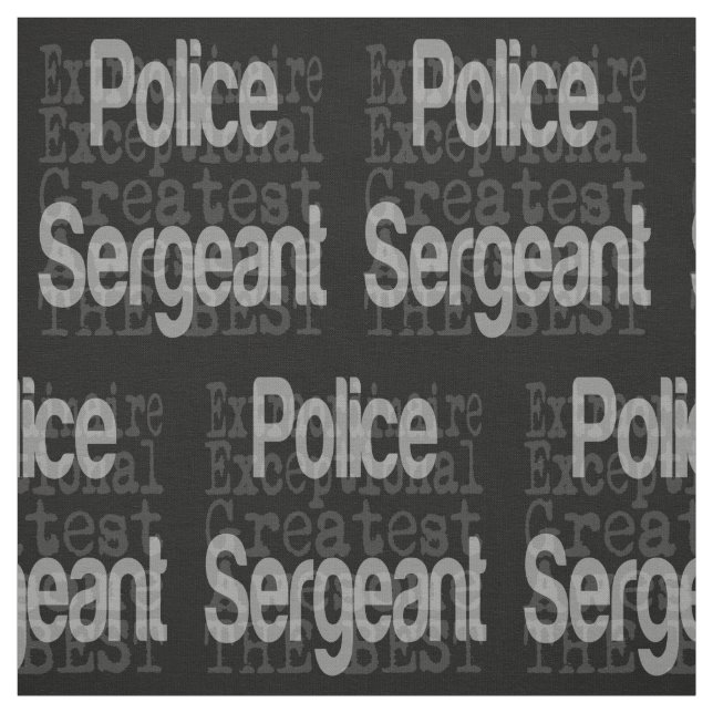 Police Sergeant Extraordinaire Fabric (Swatch)