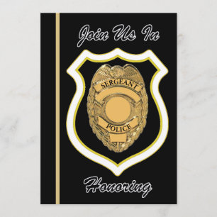 Police Sergeant Retirement Invitation