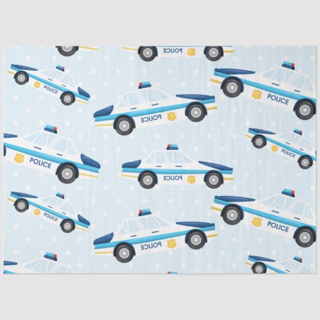 Police Series Design 7 Tissue Paper (Front)