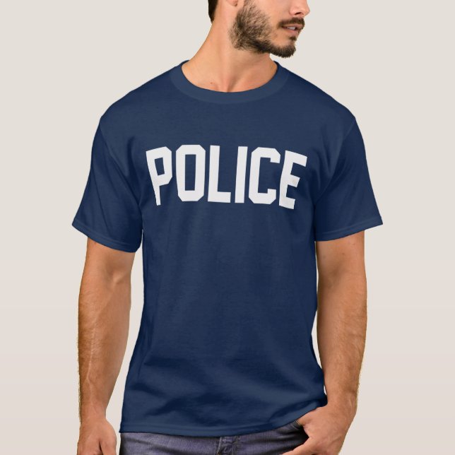 Police Shirt for Police Officer Halloween Costume (Front)