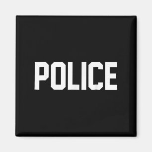 Police Shirt For Police Officer Halloween Costume Magnet