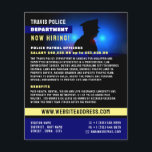 Police Silhouette, Police Officer Recruitment Flyer<br><div class="desc">Police Silhouette,  Police Officer Recruitment Flyer by The Business Card Store.</div>