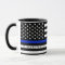 Police Styled American Flag Custom Name