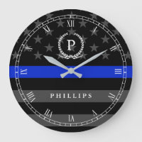 Police Styled American Flag Monogram