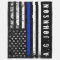 Police Styled Distressed American Flag Full Custom