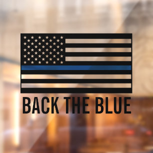 Police Support Back The Blue Thin Blue Line