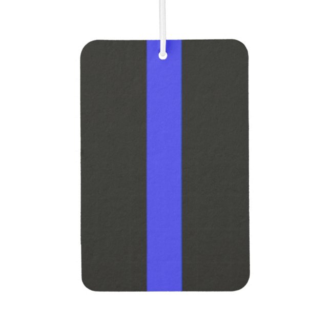 Police Supporter Thin Blue Line Car Air Freshener (Front)