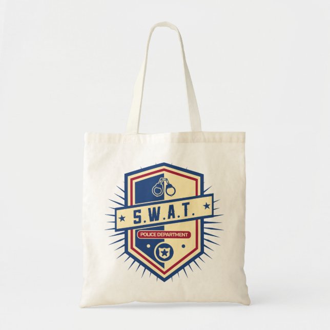 Police SWAT Crest Tote Bag (Front)
