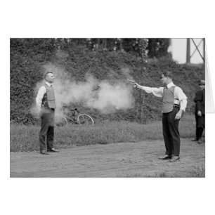 Police Test Bulletproof Vest, 1923