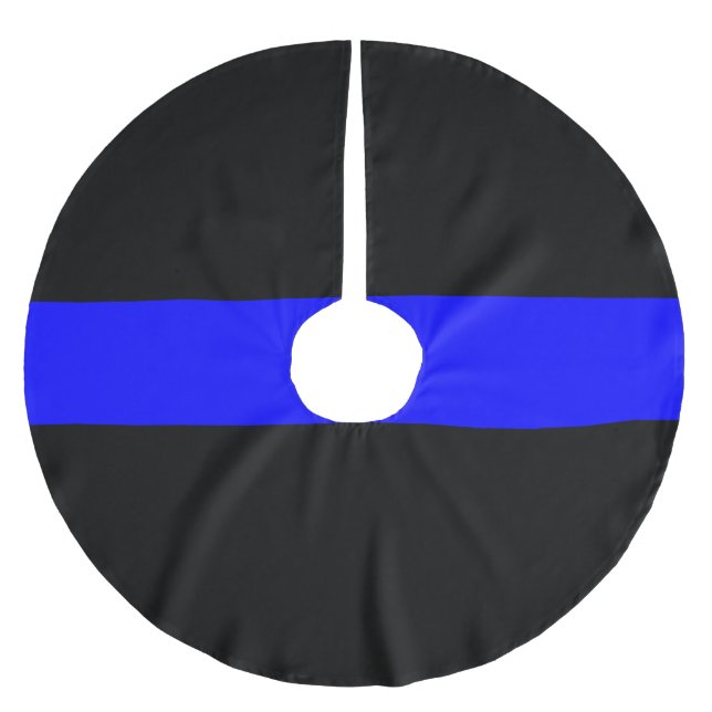 Police - The Thin Blue Line Brushed Polyester Tree Skirt (Front)