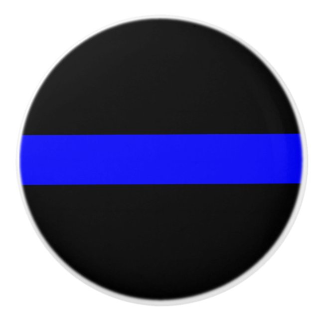 Police - The Thin Blue Line Ceramic Knob (Front)