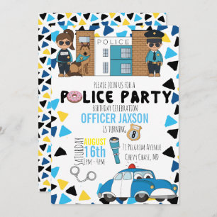 Police Themed Party Invitation
