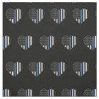 Police Thin Blue Line American Flag Heart Pattern