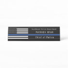Police Thin Blue Line American Flag Monogrammed