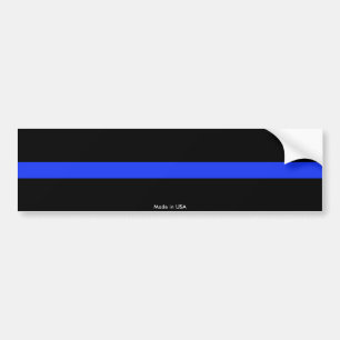 Police Thin Blue Line Bumper Sticker