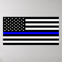 police thin blue line flag usa united states ameri