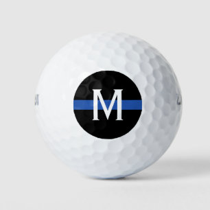Police Thin Blue Line Monogram Golf Balls