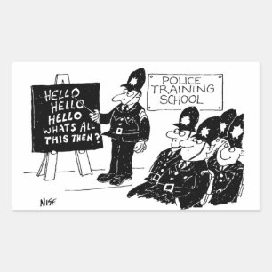 Police Training School Rectangular Sticker