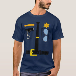 Police Uniform Costume Halloween Kids T-Shirt
