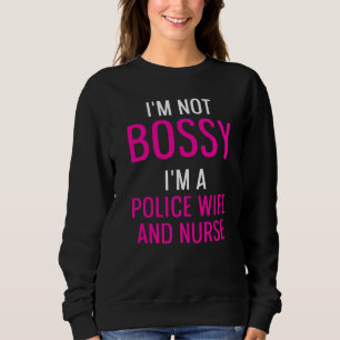 Police Wife Nurse Life Rn Mum 32 Sweatshirt