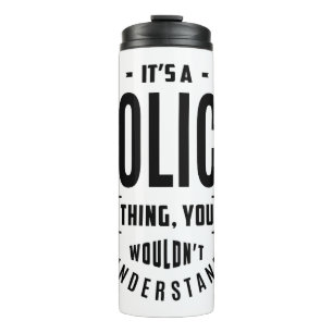 Police Work Job Title Gift Thermal Tumbler