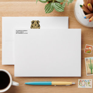 PoliceGraduation Law Enforcement Blue Line Flag Envelope
