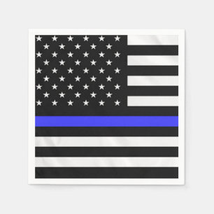 Policeman Flag Napkin