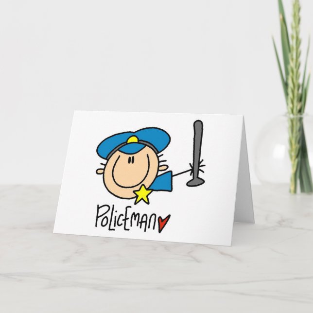 Policeman Occupation Card (Front)